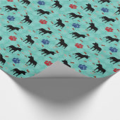 オーストラリア牛の犬の影 ラッピングペーパー (角)