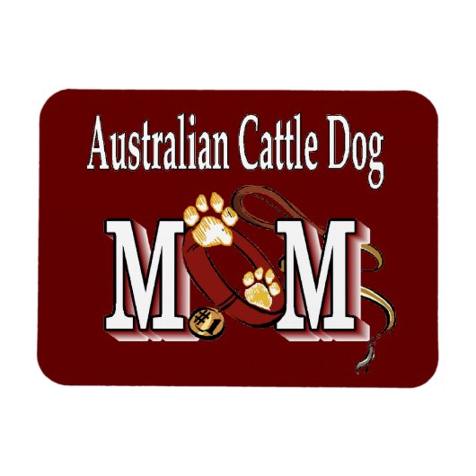オーストラリア牛の犬の母 マグネット (横)