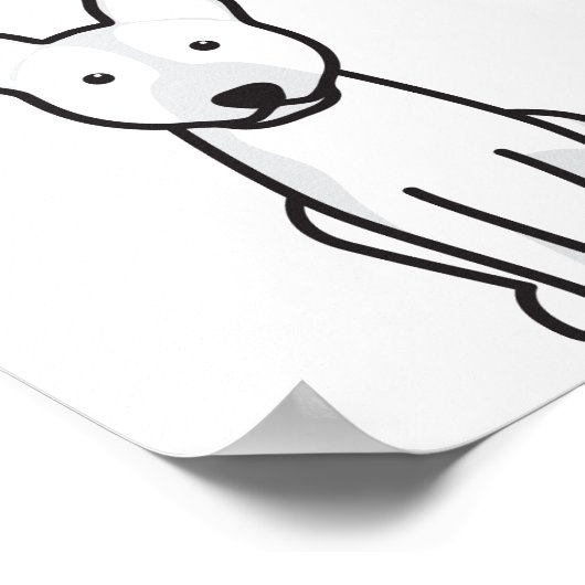 オーストラリア牛の犬の漫画 ポスター (角)