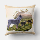 オーストラリア牛の犬の芸術 クッション (裏面)