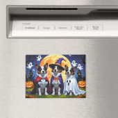 オーストラリア牛の犬カボチャおもしろいハロウィーン マグネット (インサイチュ (食洗機))