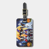 オーストラリア牛の犬カボチャおもしろいハロウィーン ラゲッジタグ (正面縦)