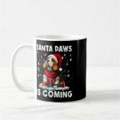 オーストラリア牛の犬クリスマスツリーの装飾D コーヒーマグカップ (左)