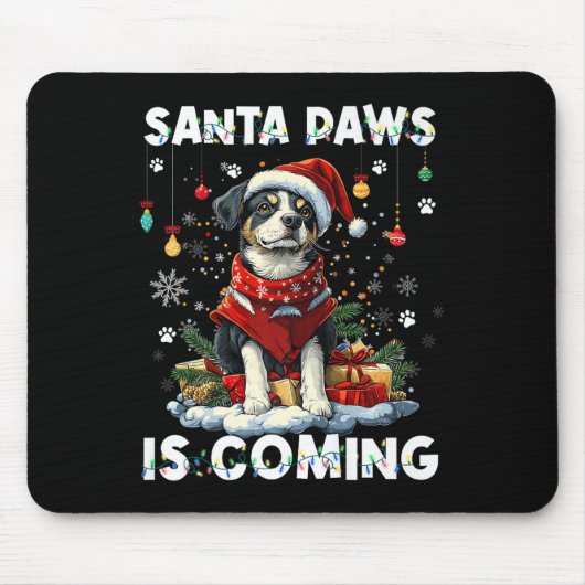 オーストラリア牛の犬クリスマスツリーの装飾D マウスパッド (正面)