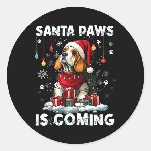 オーストラリア牛の犬クリスマスツリーの装飾D ラウンドシール (正面)