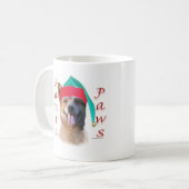 オーストラリア牛の犬サンタの足 コーヒーマグカップ (正面左)