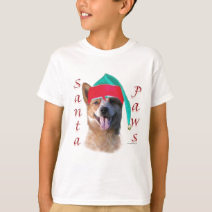 オーストラリア牛の犬サンタの足 Tシャツ