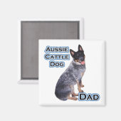 オーストラリア牛の犬パパ4 – マグネット (正面/裏面)