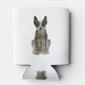 オーストラリア牛の犬ブルーヒーラーACDアート 缶クーラー (裏面)