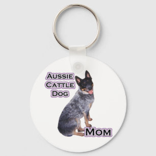 オーストラリア牛の犬ママ4 - Keychain キーホルダー
