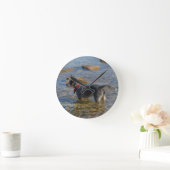 オーストラリア牛の犬時計 ラウンド壁時計 (ホーム)