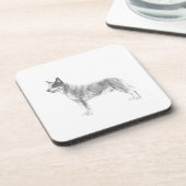 オーストラリア牛の犬 コースター (左側)