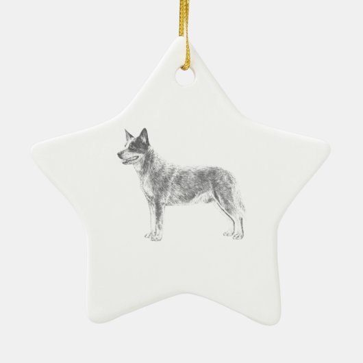 オーストラリア牛の犬 セラミックオーナメント (裏面)