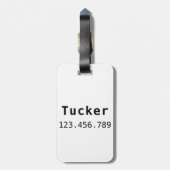 オーストラリア牛の犬 | ラゲッジタグ (裏面縦)