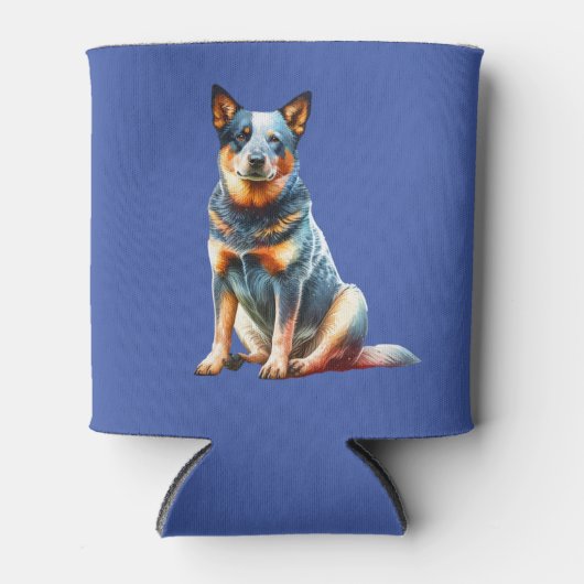 オーストラリア牛の犬 缶クーラー (正面)