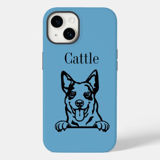 オーストラリア牛の犬 Case-Mate iPhoneケース (裏面)