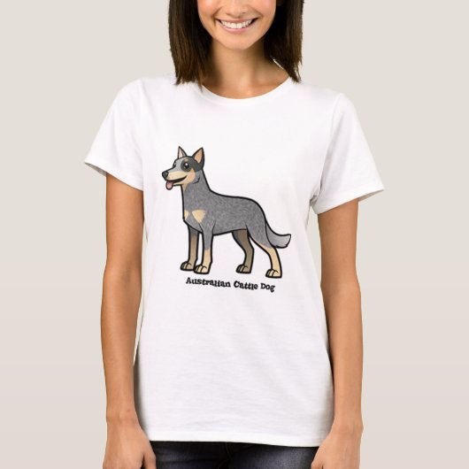 オーストラリア牛の犬 Tシャツ (正面)