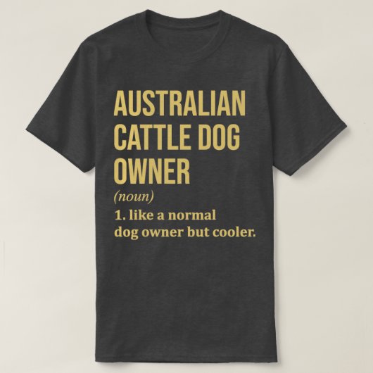オーストラリア牛の犬 Tシャツ (デザイン正面)