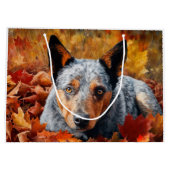 オーストラリア牛の紅葉秋インスパイア ラージペーパーバッグ (裏面)