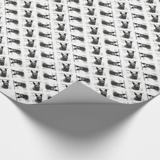 オーストラリア牛の青い犬の歴史 ラッピングペーパー (角)