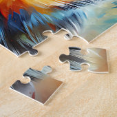 オーストラリア牛カラフル犬アクリルプリント ジグソーパズル (側面)