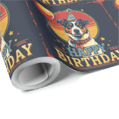 オーストラリア牛カラフル犬 ラッピングペーパー (ロールコーナー)