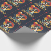 オーストラリア牛カラフル犬 ラッピングペーパー (角)