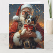 オーストラリア牛サンタクロースフェスティバルクリスマス カード (正面)