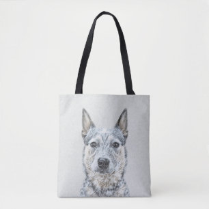 オーストラリア牛絵画犬の犬 – かわいいオリジナルアート トートバッグ
