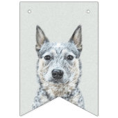 オーストラリア牛絵画犬の犬 – かわいいオリジナルアート バンティングフラッグ (第2の旗)