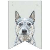 オーストラリア牛絵画犬の犬 – かわいいオリジナルアート バンティングフラッグ (第3の旗)