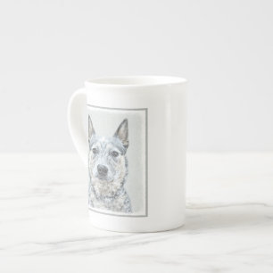 オーストラリア牛絵画犬の犬 – かわいいオリジナルアート ボーンチャイナマグカップ