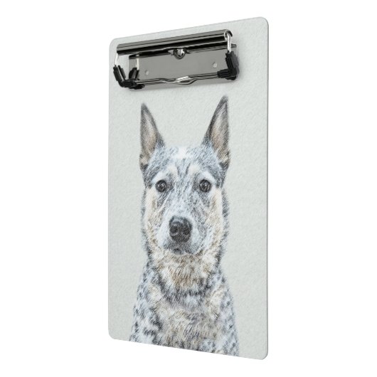 オーストラリア牛絵画犬の犬 – かわいいオリジナルアート ミニクリップボード (アングル2)