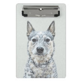 オーストラリア牛絵画犬の犬 – かわいいオリジナルアート ミニクリップボード (正面)