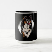オーストラリア犬おもしろい牛の足 マグカップ (中央)