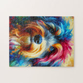 オーストラリア犬アクリルプリント | カラフル ジグソーパズル (横)