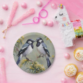 オーストラリア産のカササギリ絵を描油、 ペーパープレート (パーティー)