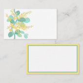 オーストラリア産のガラガラの花 名刺 (正面/裏面)