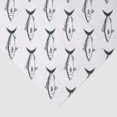 オーストラリア産のサーモンでグリーンとホワイトを競う 薄葉紙 (詳細)