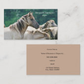 オーストラリア産のブルームビー馬の群れ 名刺 (正面/裏面)