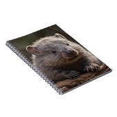 オーストラリア産のベビーアニマルのウォンバット ノートブック (右側)