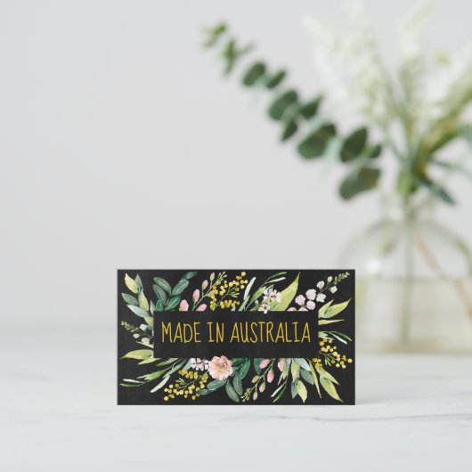 オーストラリア産の先住民の花 名刺 (スタンド正面)