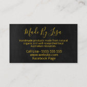 オーストラリア産の先住民の花 名刺 (裏面)