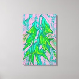 オーストラリア産の鳥の花、熱帯フローラ絵画の キャンバスプリント