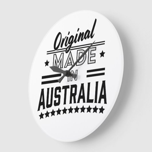 オーストラリア産オリジナル ラージ壁時計 (傾斜)