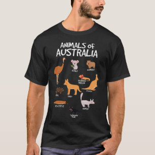 オーストラリア産オーストラリア産カンガルーの動物 Tシャツ