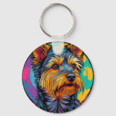 オーストラリア産テリア犬 キーホルダー (裏面)