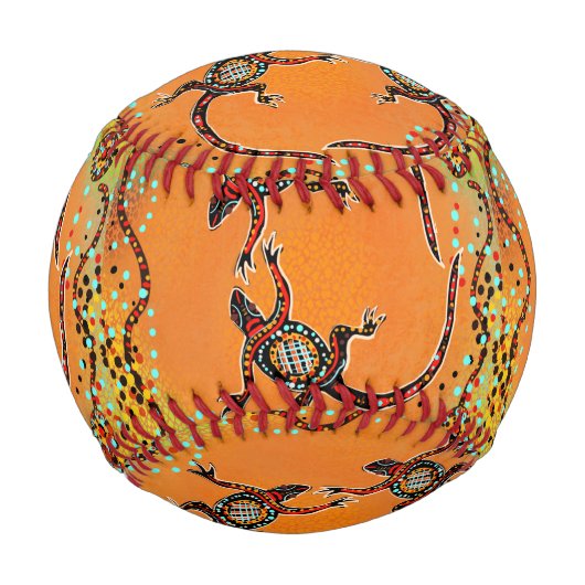 オーストラリア産トカゲ 野球ボール (正面)