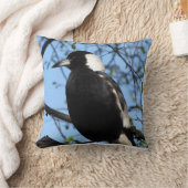 オーストラリア産マグピー クッション (ブランケット)