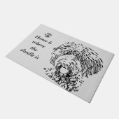 オーストラリア産ラブラドール ドアマット (アングル)